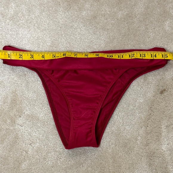 VIX Paula Hermanny Bia Red Bikini Bottoms Womens Brazilian Size L - Picture 7 of 9